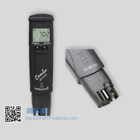Tester HI98130 pH / EC / TDS / Temp – wasserdicht, EC-Bereich 0–20 mS/cm