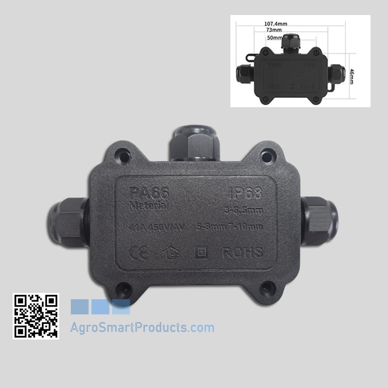 Scatola di Giunzione IP68 B10 Conx Box - Mini Connettore 3 Vie