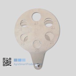 Calibrador metálico frutas pequenas, cerejas e picotas 18-32mm