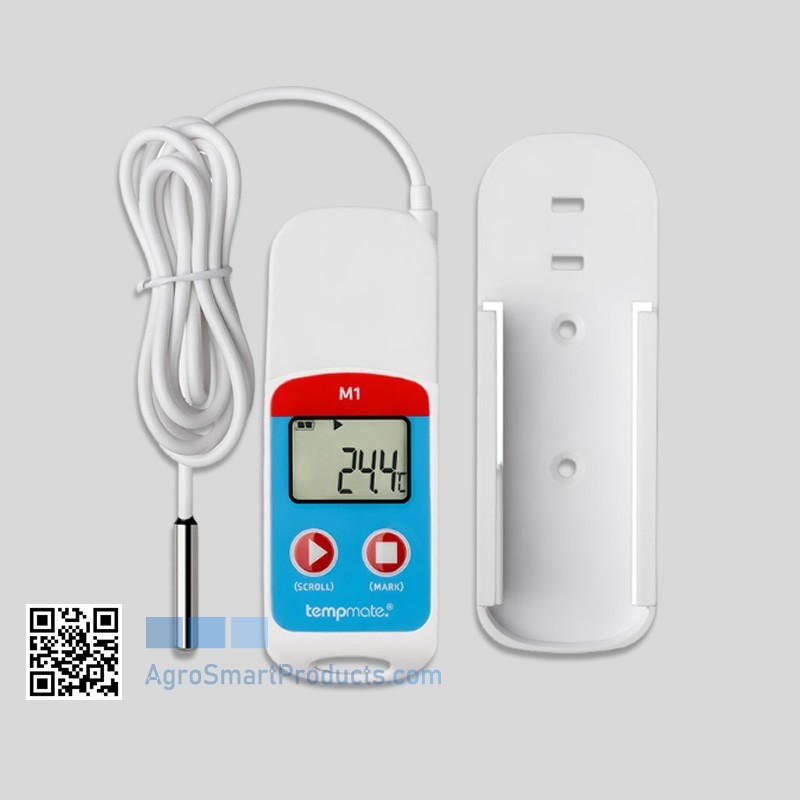Tempmate M1 External Probe + Holder | USB Temperature Data Logger