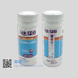Free Chlorine Test Strips FTK Chlorine LR - 25 pcs