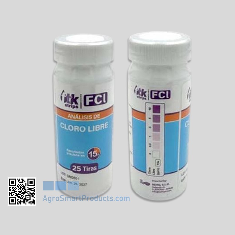 Free Chlorine Test Strips FTK Chlorine LR - 25 pcs Free Chlorine Test Strips FTK Chlorine LR - 25 pcs