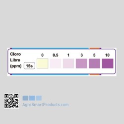 Tiras Cloro Libre FTK Cloro LR 25 uds | Test rápido de agua