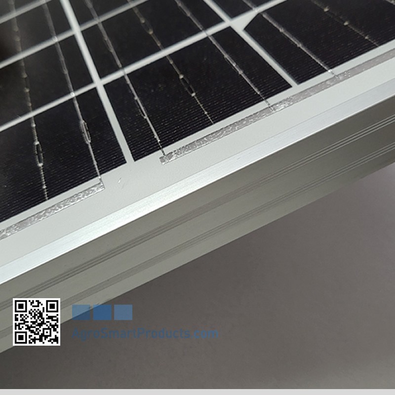 Módulo Solar 12W com Conector Impermeável e Suporte