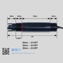 Industrial IP68 pH Sensor RS485 for Soil and Water