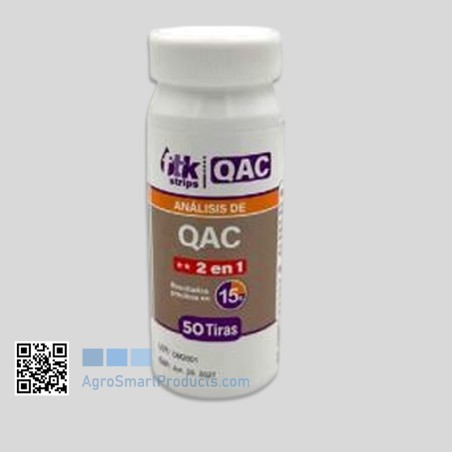 Tiras Análisis QAC Desinfección FTK Dual LR/HR - 50 uds