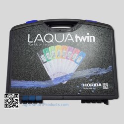 Kit Horiba LAQUAtwin 7MV22 para medir pH, NO3, Ca, Na, K, CE e Sal