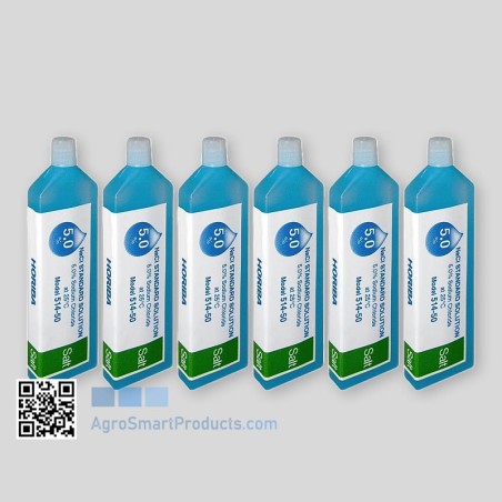 Sodium Chloride (NaCl) 5.0%. Calibration Solution HORIBA 514-50 Ref: 3999960113